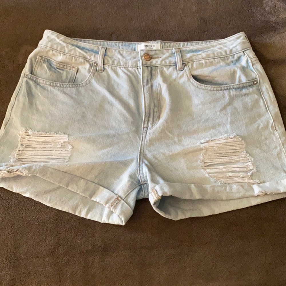 Light blue shorts